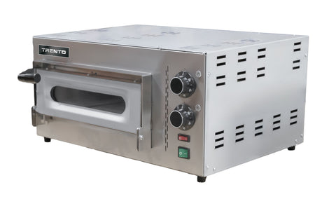 Omcan 40633 - Trento Compact Series 23″ Single Chamber Pizza Oven with 13.75″ Chamber – 2.20 kW, 230 V, 1 Ph