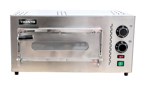 Omcan 40633 - Trento Compact Series 23″ Single Chamber Pizza Oven with 13.75″ Chamber – 2.20 kW, 230 V, 1 Ph