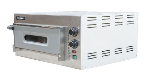 Omcan 40634 - Trento Compact Series 30″ Single Chamber Pizza Oven with 19.6″ Chamber- 3.6 kW, 220 V, 1 Ph