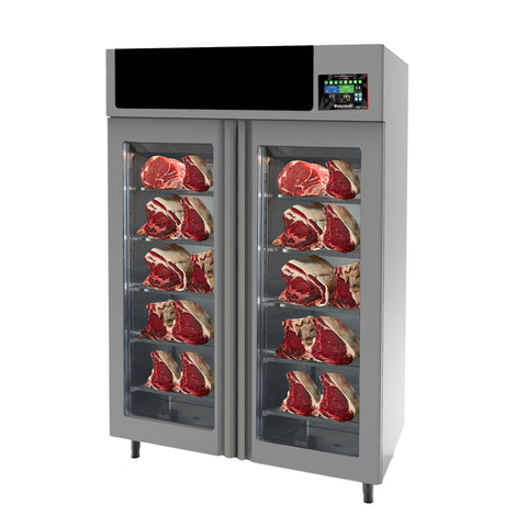 Omcan 41187 - Stagionello® Maturmeat® 200 kg Meat Curing Cabinet with ClimaTouch® &amp; Fumotic®