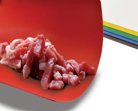 Omcan 41195 - 18″ x 24″ x 1/16″ Set of 6 Pre-Cut Color-Coded Polypropylene Flexible Cutting Boards
