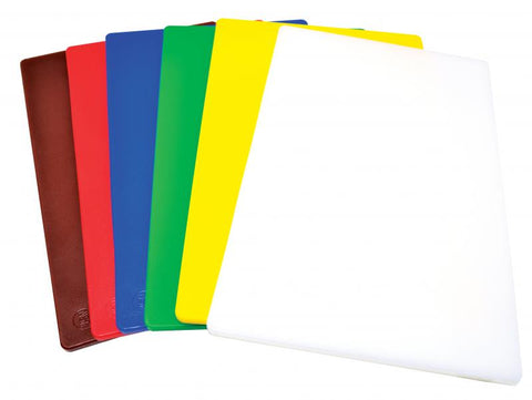 Omcan 41196 - 12″X 18″X 1/2″ Polyethylene White Rigid Cutting Board
