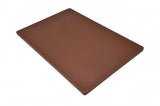 Omcan 41199 - 12″ x 18″ x 1/2″ Polyethylene Brown Rigid Cutting Board