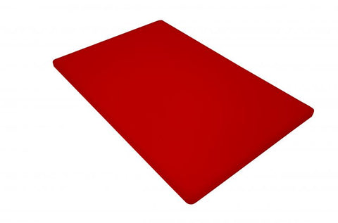 Omcan 41200 - 12″ x 18″ x 1/2″ Polyethylene Red Rigid Cutting Board