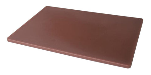 Omcan 41211 - 18″ x 24″ x 1/2″ Polyethylene Brown Rigid Cutting Board