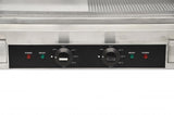 Omcan 41373 - Stainless Steel Griddle with Half-Smooth and Half-Ribbed Surface and 23.87″x 16″ Cooking Area
