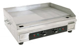 Omcan 41373 - Stainless Steel Griddle with Half-Smooth and Half-Ribbed Surface and 23.87″x 16″ Cooking Area