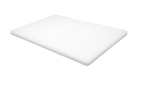 Omcan 41414 - 12″ x 18″ x 3/4″ Polyethylene White Cutting Board