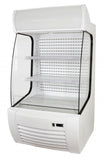 Omcan 41465 - 34″ Two (2) Shelf Refrigerated Floor Open Display Case, 12.7 cu.ft (360 L), White