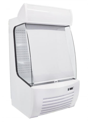 Omcan 41465 - 34″ Two (2) Shelf Refrigerated Floor Open Display Case, 12.7 cu.ft (360 L), White