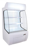Omcan 41465 - 34″ Two (2) Shelf Refrigerated Floor Open Display Case, 12.7 cu.ft (360 L), White