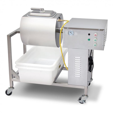 Omcan 41514 - Vacuum Meat Marinating Tumbler Machine, 22 lb - 0.25 HP
