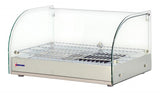 Omcan 41868 - 22" Countertop Display Warmer, Single-Shelf, Front Curved Glass and 1 Rear Hinged Door, Full-Service