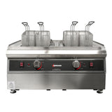 Omcan 41883 - 2 x 2.5 Gallon (9L) Double Tank Electric Countertop Pasta Cooker (240V)