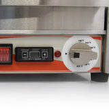 Omcan 42911 - Single Panini Grill with Smooth Plates and Timer – 12″ x 15″ Cooking Surface – 120V, 1800W