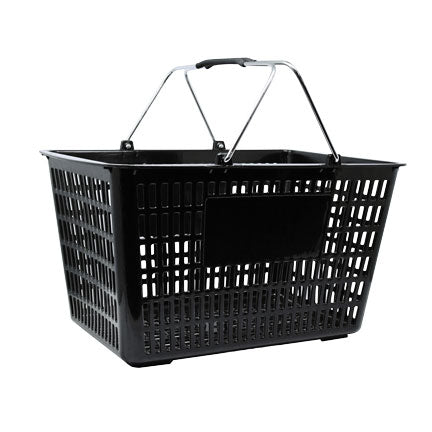 Omcan 43028 - Black Plastic-Steel Shopping Basket