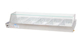 Omcan 43055 - 57" Bain Marie with 5 Half-size Pans - 1.8 kW, 110 V/60 Hz/1 Ph