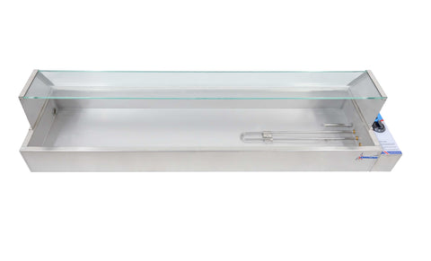 Omcan 43055 - 57" Bain Marie with 5 Half-size Pans - 1.8 kW, 110 V/60 Hz/1 Ph