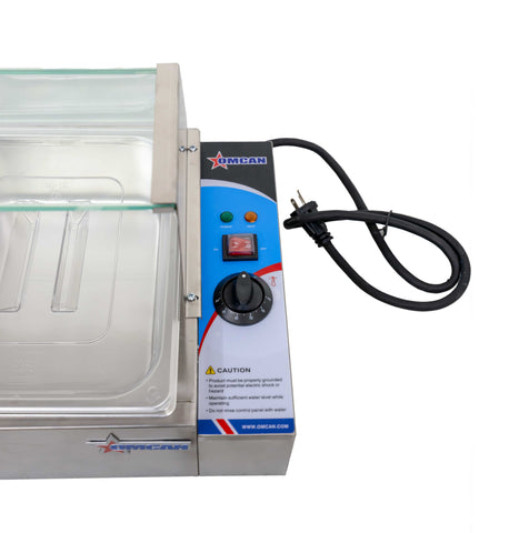 Omcan 43055 - 57" Bain Marie with 5 Half-size Pans - 1.8 kW, 110 V/60 Hz/1 Ph