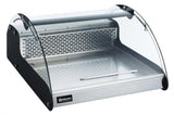 Omcan 43074 - 27″ Curved Glass Countertop Refrigerated Display, 4.2 cu.ft. (118L), Stainless Steel