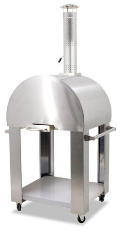 Omcan 43113 - 32″ Stainless Steel Wood Fired Pizza Oven