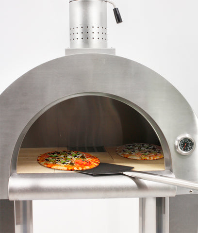Omcan 43113 - 32″ Stainless Steel Wood Fired Pizza Oven
