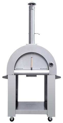 Omcan 43113 - 32″ Stainless Steel Wood Fired Pizza Oven