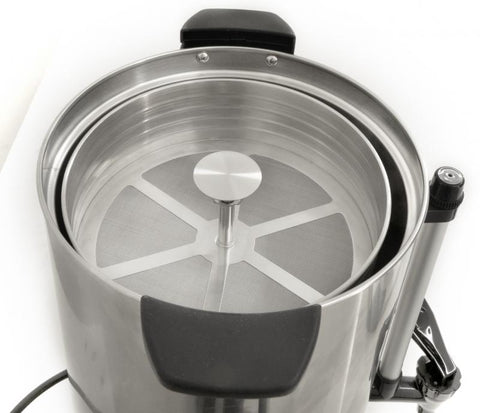 Omcan 43140 - 13.2L / 3.5 Gallon Stainless Steel Coffee Percolator – 89 cups per hour