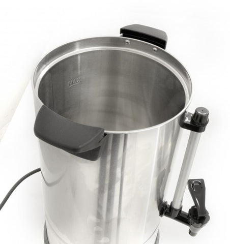 Omcan 43140 - 13.2L / 3.5 Gallon Stainless Steel Coffee Percolator – 89 cups per hour