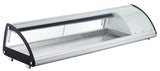 Omcan 43225 - 58″ Refrigerated Sushi Showcase with Curved Glass, 2.93 cu.ft. (83L), White