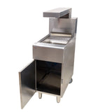 Omcan 43260 - Portable Fry Dump Station Fried Food Warmer with Overhead Heating Lamp – 200W, 110V