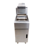 Omcan 43260 - Portable Fry Dump Station Fried Food Warmer with Overhead Heating Lamp – 200W, 110V