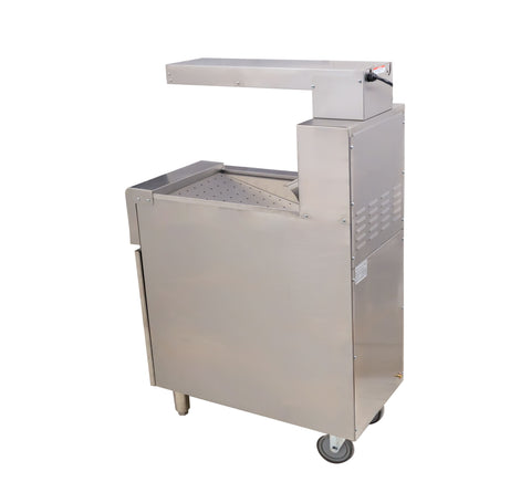 Omcan 43260 - Portable Fry Dump Station Fried Food Warmer with Overhead Heating Lamp – 200W, 110V