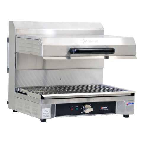 Omcan 43450 - Stainless Steel Quartz Adjustable Salamander with 14″ x 21″ Warming Base