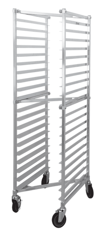 Omcan 43474 - Aluminum Nesting Sheet Pan Rack – Square Top – with 20 slides and 3″ spacing