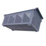 Omcan 43506 - 8 Compartment Dishwasher Cutlery Basket, Gray, Half Size