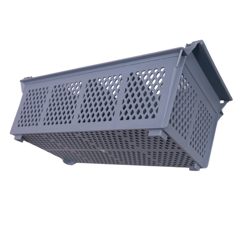 Omcan 43506 - 8 Compartment Dishwasher Cutlery Basket, Gray, Half Size