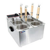 Omcan 43558 - 2 x 1 Gallon (4L) Double Tank Electric Countertop Pasta Cooker (120V)