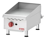 Omcan 43737 - Elite 15″ Countertop Gas Griddle 1 Burner with Manual Control,  30,000 BTU