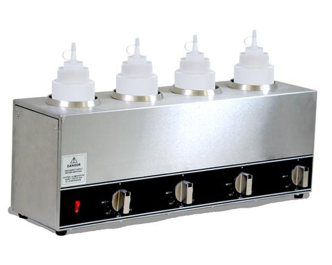 Omcan 44180 - Quadruple Bottle Sauce Warmer