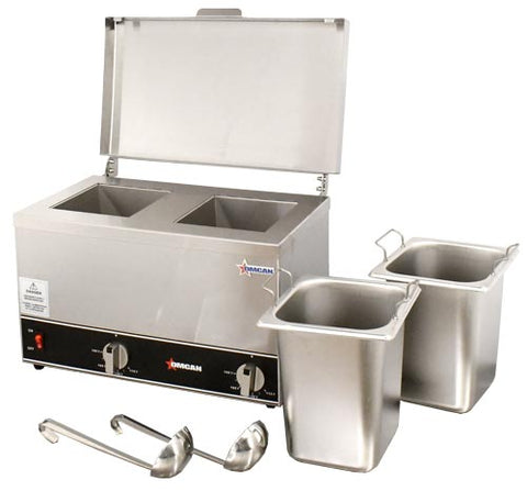 Omcan 44182 - Double Sauce Pot Warmer