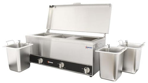 Omcan 44183 - Triple Sauce Pot Warmer