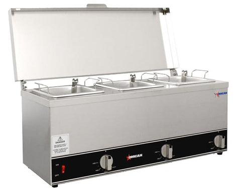 Omcan 44183 - Triple Sauce Pot Warmer