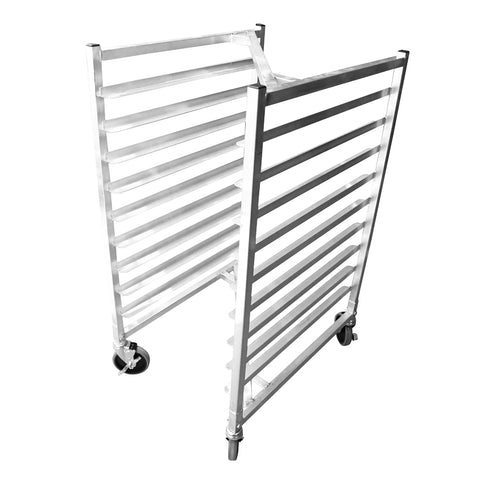 Omcan 44317 - Aluminum Nesting Sheet Pan Rack with 9 slides and 3″ spacing
