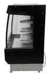 Omcan 44377 - 51" Three (3) Shelf Grab-and-Go Open Refrigerated Floor Self-Serve Merchandiser, 27.2 cu.ft (770 L), Black