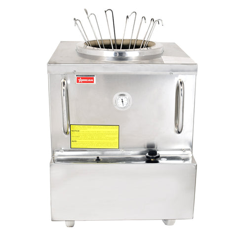 Omcan 44385 - 34″x 34″ Natural Gas Stainless Steel Tandoor Clay Oven – 70,000 BTU