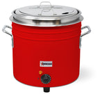 Omcan 44426 - 11 qt Red Retro Soup Warmer/Rethermalizer