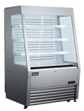 Omcan 44439 - 36″ Three (3) Shelf Grab-and-Go Open Refrigerated Self-Serve Display Case, 13.77 cu.ft. (390 L), Stainless Steel