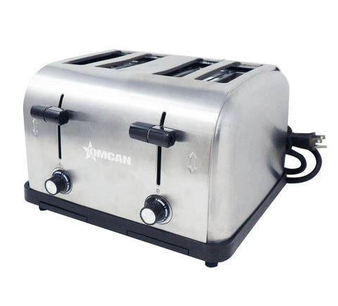 Omcan 44517 - 4-Slice Commercial Pop-up Toaster – Standard duty