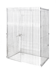 Omcan 44540 - Mobile Security Cage (Panels Only) Chrome, 48″ x 24″ x 61″, NSF